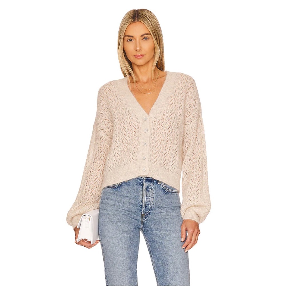 Free People Ameila Cardi in Oatmeal Heather